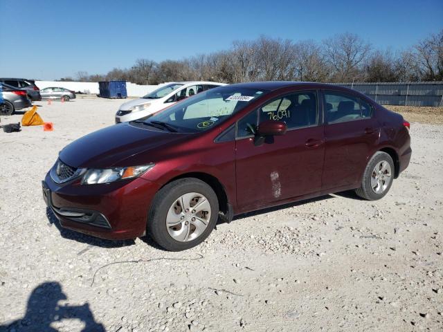 19XFB2F50EE241784 - 2014 HONDA CIVIC LX MAROON photo 1