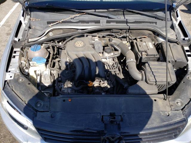 3VW2K7AJ3CM377309 - 2012 VOLKSWAGEN JETTA BASE SILVER photo 11