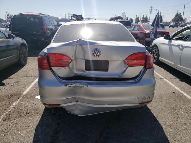 3VW2K7AJ3CM377309 - 2012 VOLKSWAGEN JETTA BASE SILVER photo 6