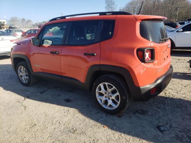 ZACCJBAB8JPJ46595 - 2018 JEEP RENEGADE SPORT ORANGE photo 2