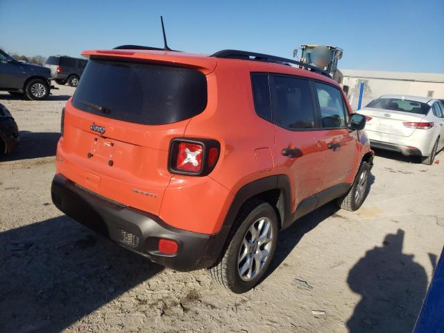 ZACCJBAB8JPJ46595 - 2018 JEEP RENEGADE SPORT ORANGE photo 3