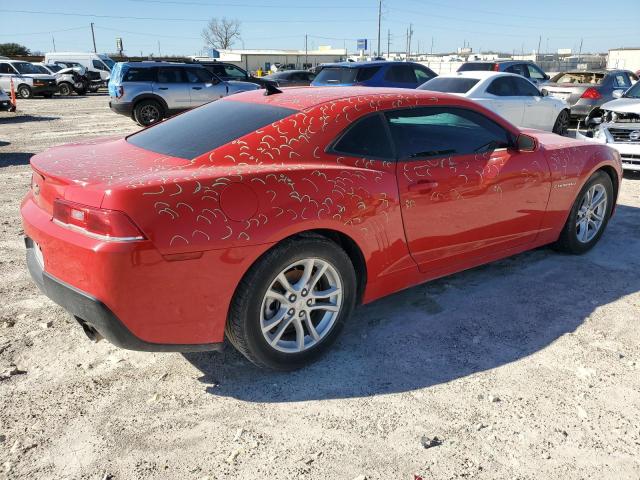 2G1FB1E34E9230322 - 2014 CHEVROLET CAMARO LT RED photo 3