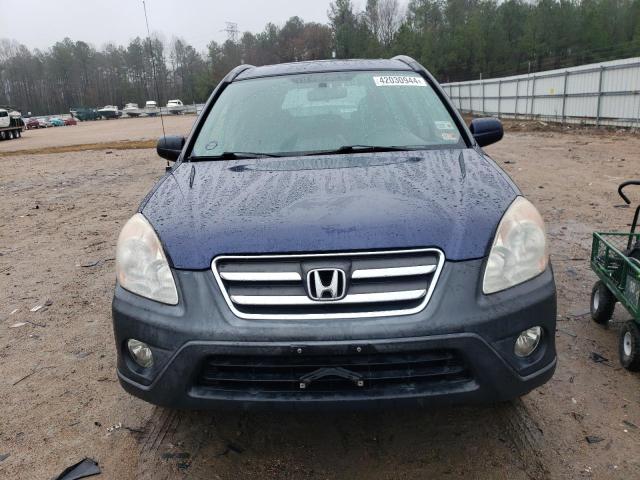 JHLRD68836C020598 - 2006 HONDA CR-V EX BLUE photo 5