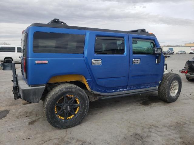 5GRGN23U86H111950 - 2006 HUMMER H2 BLUE photo 3