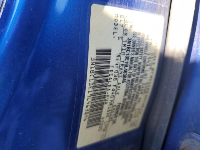 3N1BC13E19L463846 - 2009 NISSAN VERSA S BLUE photo 13