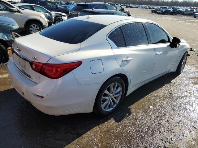 JN1BV7ARXEM684428 - 2014 INFINITI Q50 BASE WHITE photo 3