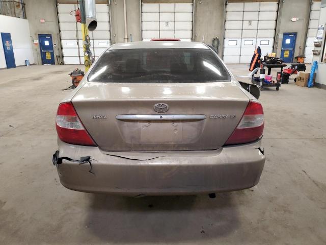 4T1BE32K04U365542 - 2004 TOYOTA CAMRY LE TAN photo 6