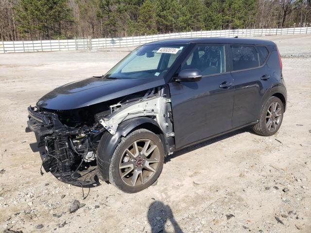 KNDJ63AU2M7790386 - 2021 KIA SOUL GT LINE GRAY photo 1