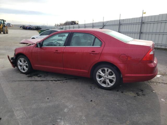 3FAHP0HA0CR417009 - 2012 FORD FUSION SE RED photo 2