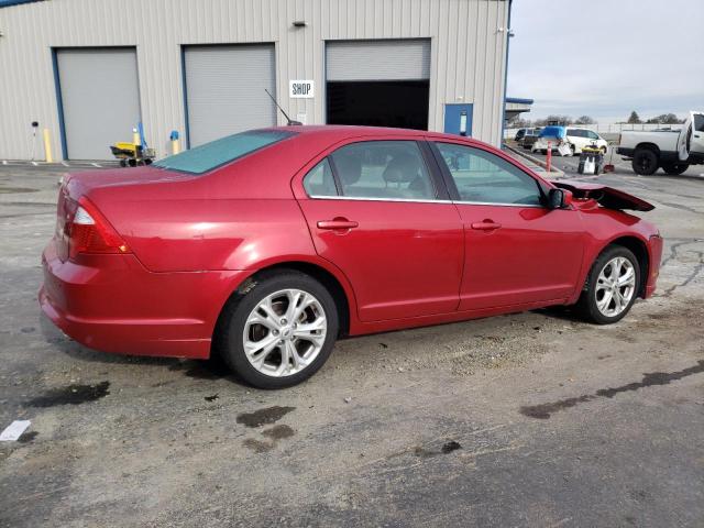 3FAHP0HA0CR417009 - 2012 FORD FUSION SE RED photo 3