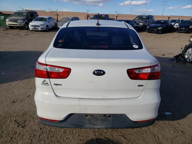 KNADM4A36G6576539 - 2016 KIA RIO LX WHITE photo 6