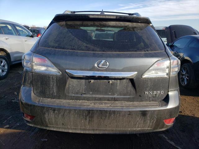 2T2BK1BA6BC090287 - 2011 LEXUS RX 350 GRAY photo 6