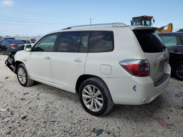 JTEJW3EH6A2044542 - 2010 TOYOTA HIGHLANDER HYBRID LIMITED WHITE photo 2