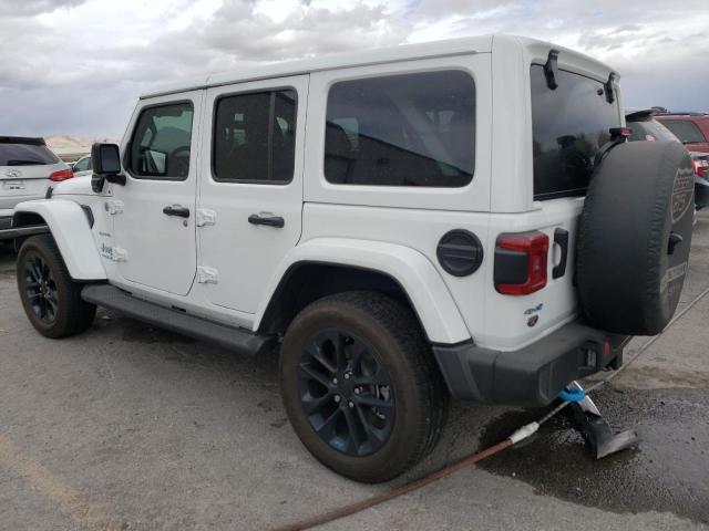 1C4JJXP66NW228593 - 2022 JEEP WRANGLER U SAHARA 4XE WHITE photo 2