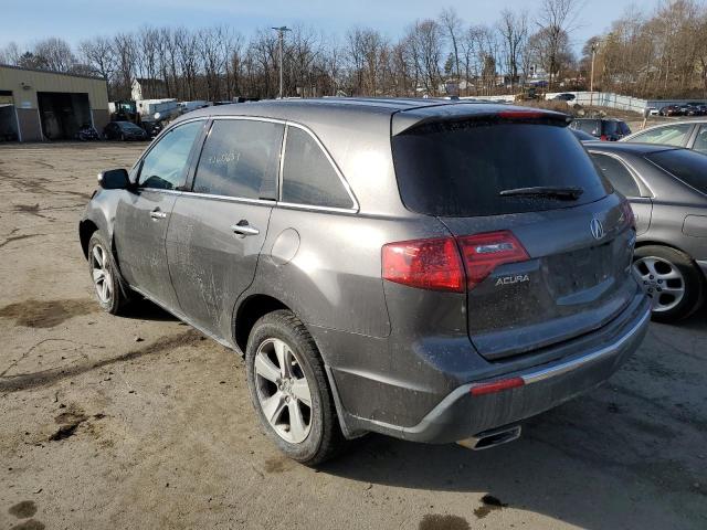 2HNYD2H66BH542188 - 2011 ACURA MDX TECHNOLOGY GRAY photo 2
