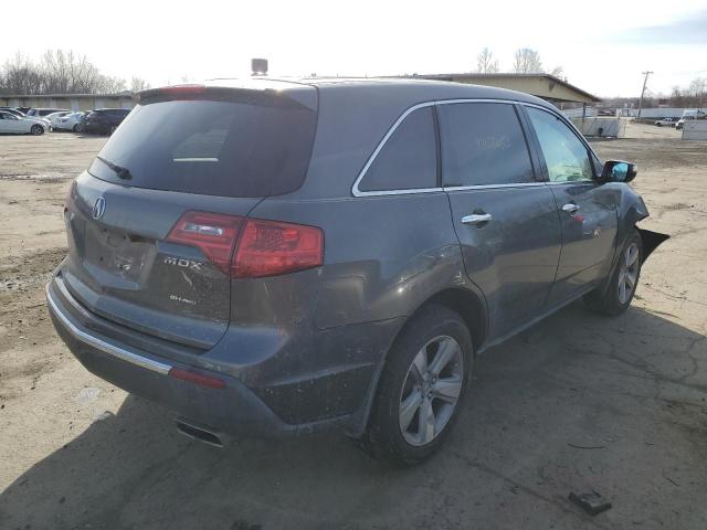 2HNYD2H66BH542188 - 2011 ACURA MDX TECHNOLOGY GRAY photo 3