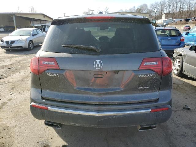 2HNYD2H66BH542188 - 2011 ACURA MDX TECHNOLOGY GRAY photo 6