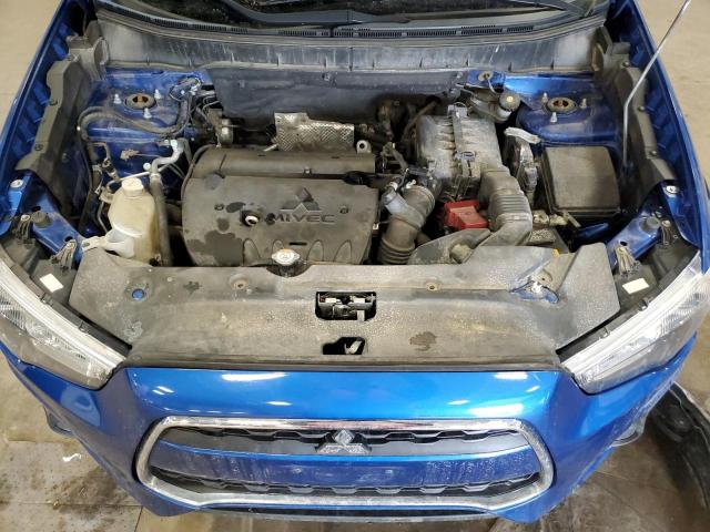 4A4AR3AU6FE036289 - 2015 MITSUBISHI OUTLANDER ES BLUE photo 11