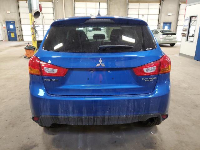 4A4AR3AU6FE036289 - 2015 MITSUBISHI OUTLANDER ES BLUE photo 6