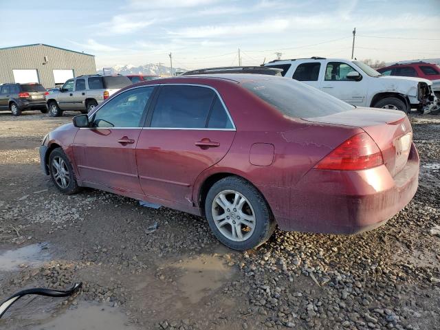 1HGCM55346A036084 - 2006 HONDA ACCORD SE MAROON photo 2