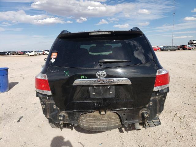5TDZK3EH0DS125844 - 2013 TOYOTA HIGHLANDER BASE Қара фото 6