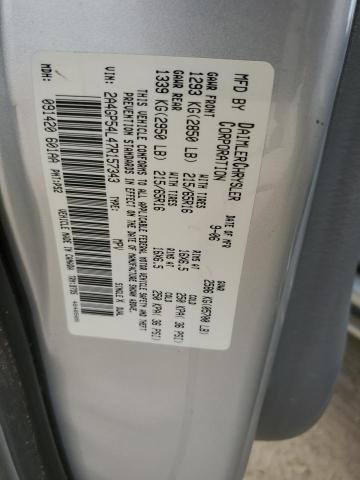 2A4GP54L47R157343 - 2007 CHRYSLER TOWN & COU TOURING ვერცხლისფერი ფოტო 12