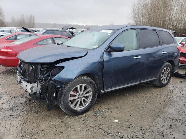 5N1AR2MM2FC603120 - 2015 NISSAN PATHFINDER S BLUE photo 1