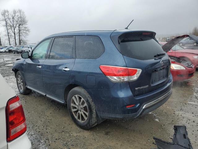 5N1AR2MM2FC603120 - 2015 NISSAN PATHFINDER S BLUE photo 2