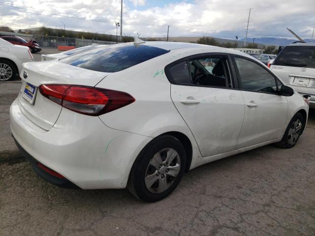 3KPFK4A77JE255017 - 2018 KIA FORTE LX WHITE photo 3