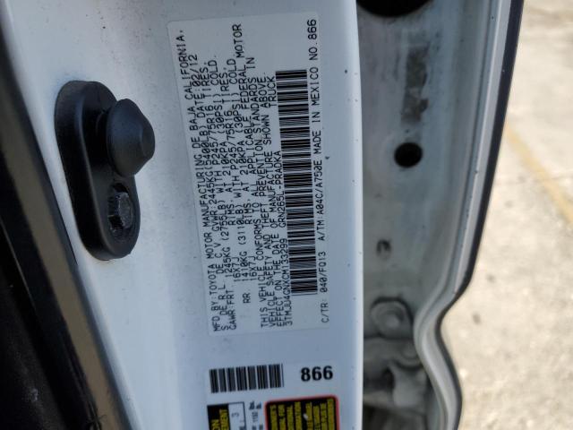 3TMJU4GNXCM133299 - 2012 TOYOTA TACOMA DOUBLE CAB PRERUNNER GRAY photo 12