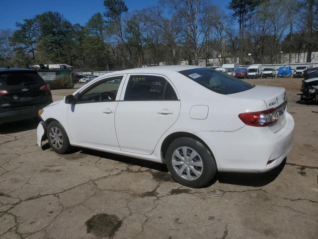 5YFBU4EE0DP143695 - 2013 TOYOTA COROLLA BA WHITE photo 2