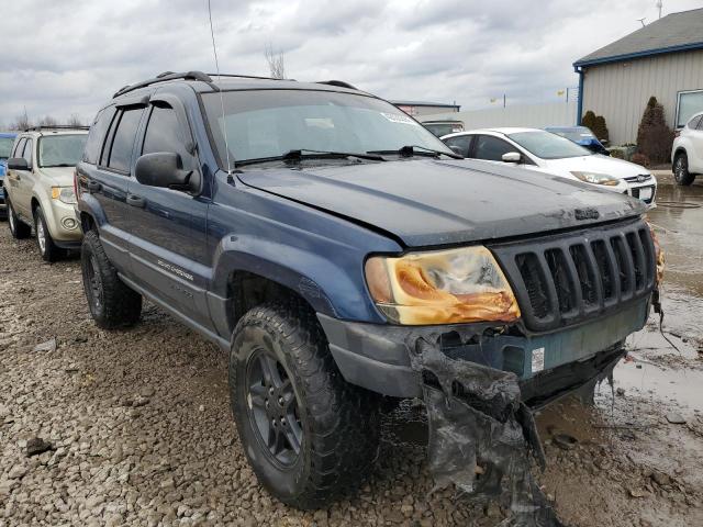 1J4GW48S12C214226 - 2002 JEEP GRAND CHER LAREDO BLUE photo 4