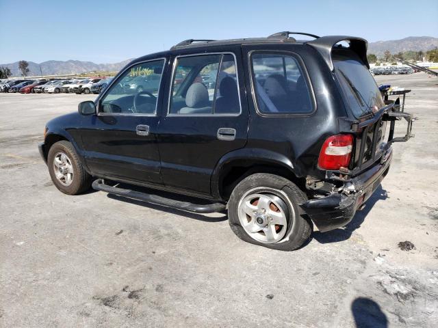 KNDJA7234Y5645718 - 2000 KIA SPORTAGE BLACK photo 2