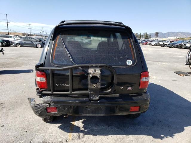 KNDJA7234Y5645718 - 2000 KIA SPORTAGE BLACK photo 6