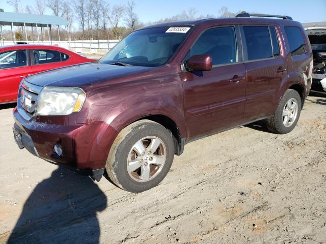 5FNYF4H73BB095412 - 2011 HONDA PILOT EXLN BURGUNDY photo 1