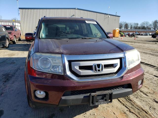 5FNYF4H73BB095412 - 2011 HONDA PILOT EXLN BURGUNDY photo 5