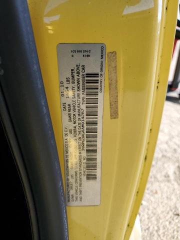 3VWPG3AG0AM014287 - 2010 VOLKSWAGEN NEW BEETLE Gelb Foto 12