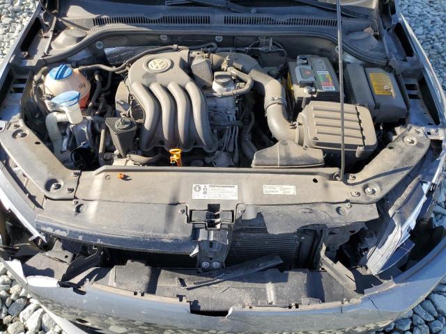 3VW1K7AJ1CM466243 - 2012 VOLKSWAGEN JETTA BASE GRAY photo 11