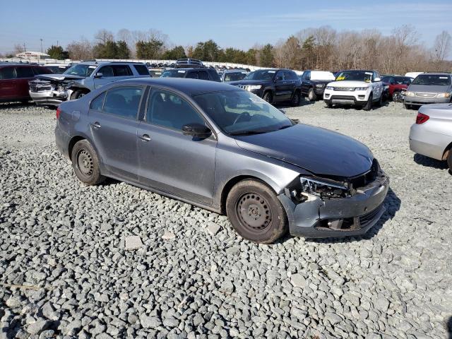 3VW1K7AJ1CM466243 - 2012 VOLKSWAGEN JETTA BASE GRAY photo 4