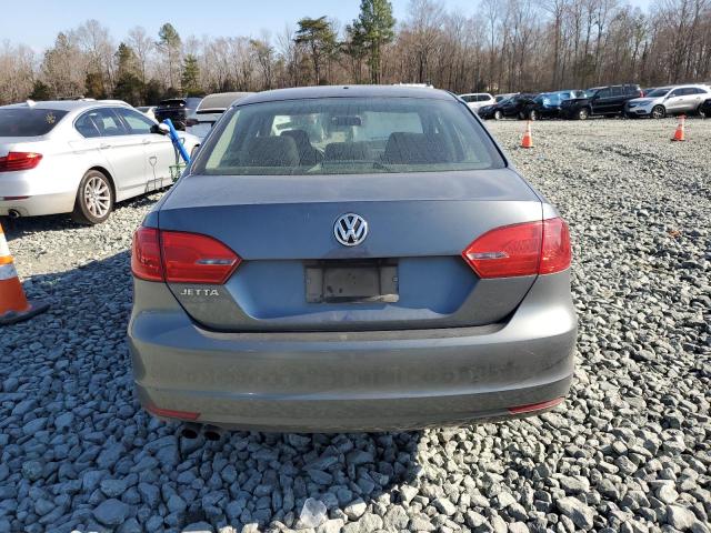3VW1K7AJ1CM466243 - 2012 VOLKSWAGEN JETTA BASE GRAY photo 6