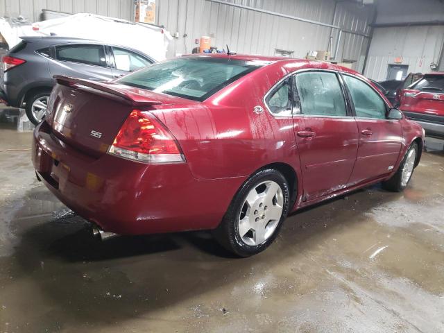 2G1WD58C879201860 - 2007 CHEVROLET IMPALA SUPER SPORT RED photo 3