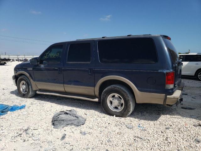 1FMNU44P23EB32883 - 2003 FORD EXCURSION EDDIE BAUER BLUE photo 2