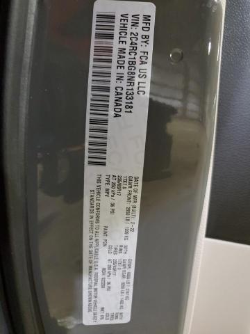 2C4RC1BG8NR133181 - 2022 CHRYSLER PACIFICA TOURING L ნაცრისფერი ფოტო 13