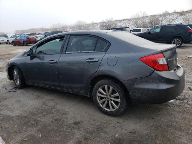 2HGFB2F92CH548931 - 2012 HONDA CIVIC EXL GRAY photo 2