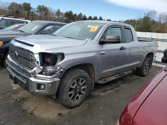 5TFUY5F16LX885338 - 2020 TOYOTA TUNDRA DOUBLE CAB SR/SR5 SILVER photo 1
