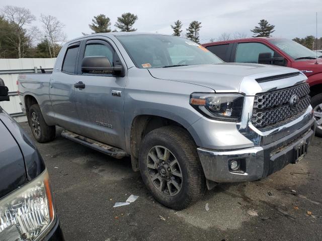 5TFUY5F16LX885338 - 2020 TOYOTA TUNDRA DOUBLE CAB SR/SR5 SILVER photo 4