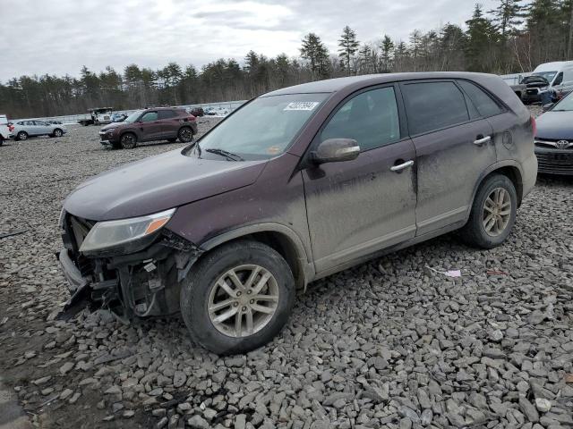 5XYKT3A69EG487995 - 2014 KIA SORENTO LX BURGUNDY photo 1