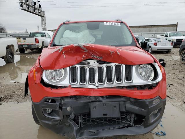 ZACCJBDT0FPB70902 - 2015 JEEP RENEGADE LIMITED RED photo 5