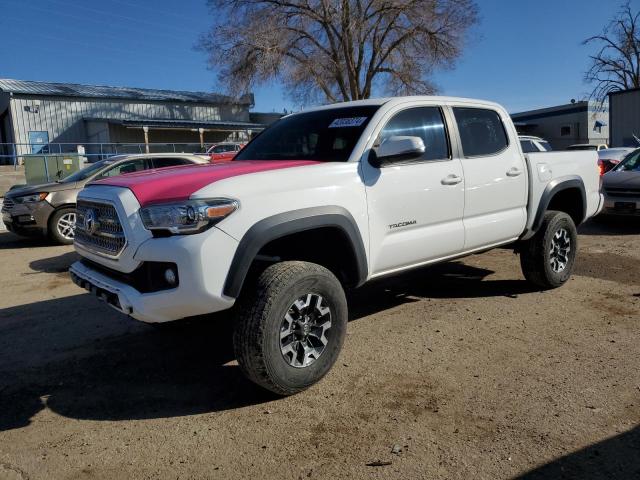 3TMCZ5ANXHM103221 - 2017 TOYOTA TACOMA DOUBLE CAB WHITE photo 1