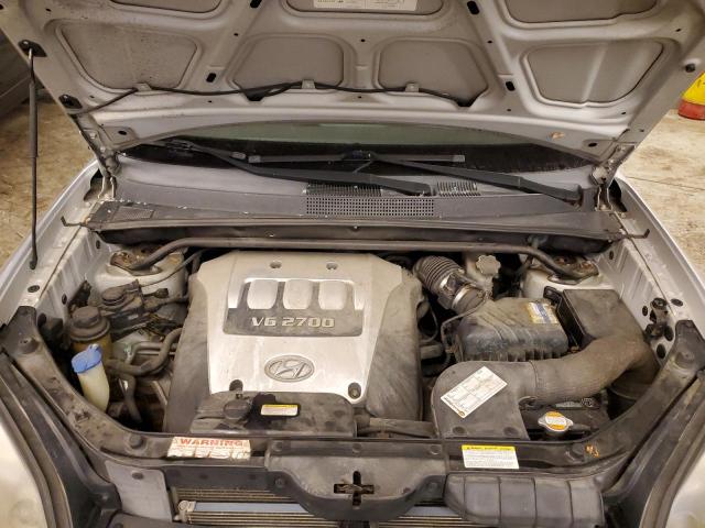 KM8JN12D06U370843 - 2006 HYUNDAI TUCSON GLS SILVER photo 11